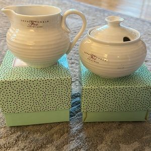 NWB Sophie Conran for Portmeirion Covered Sugar & Creamer Set